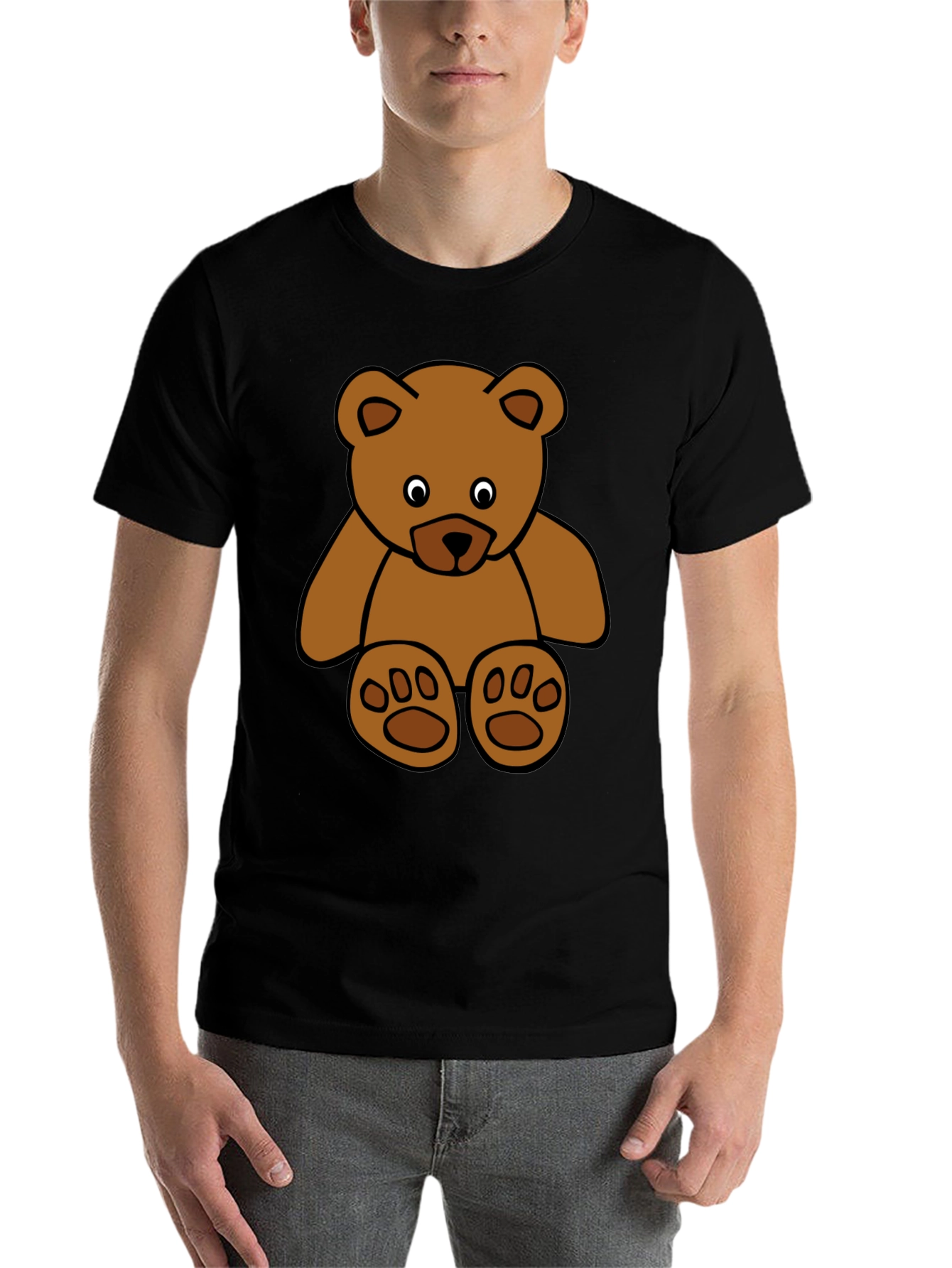Black Teddy Bear Graphic T-Shirt view 7