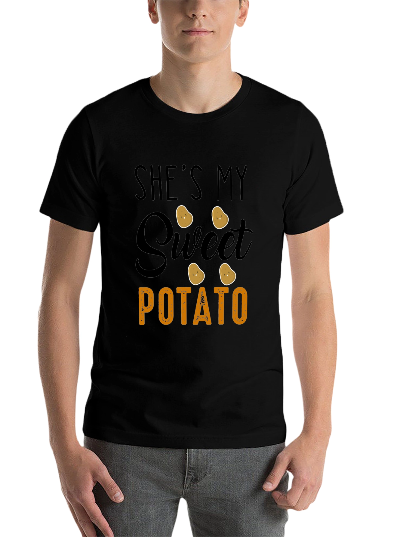Black She's My Sweet Potato Graphic Tee view 7