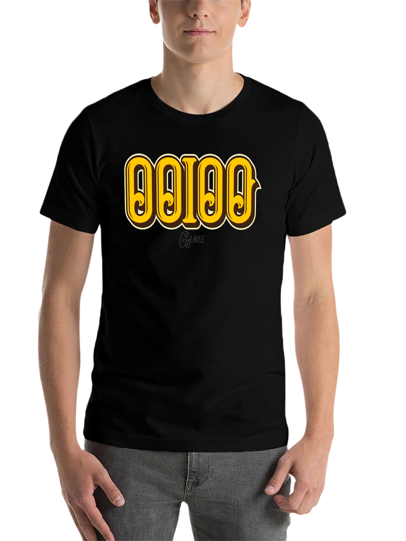 Black Vintage Style Graphic T-Shirt - Retro Design view 7