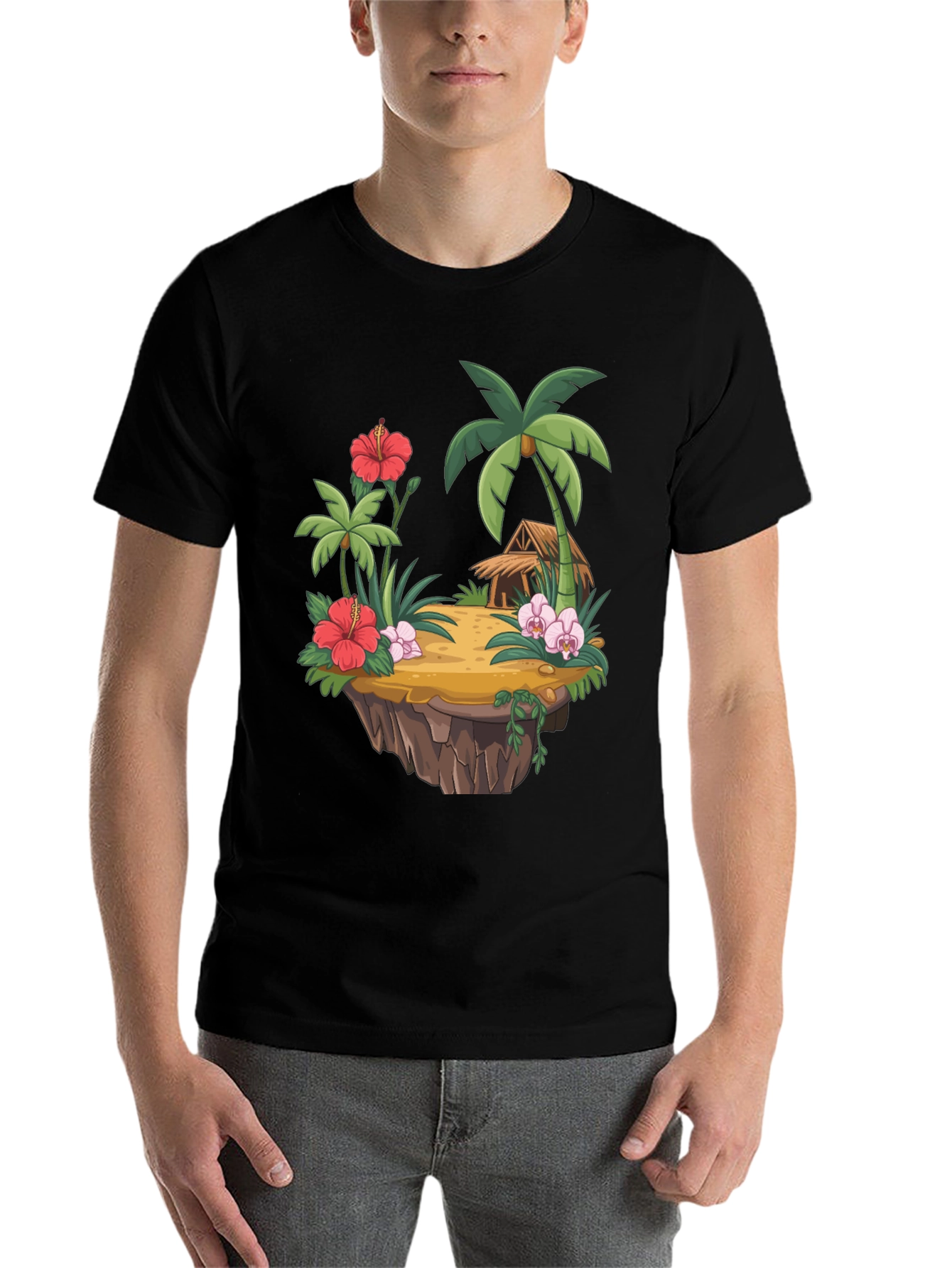 Island Paradise Graphic Tee - Black - 7