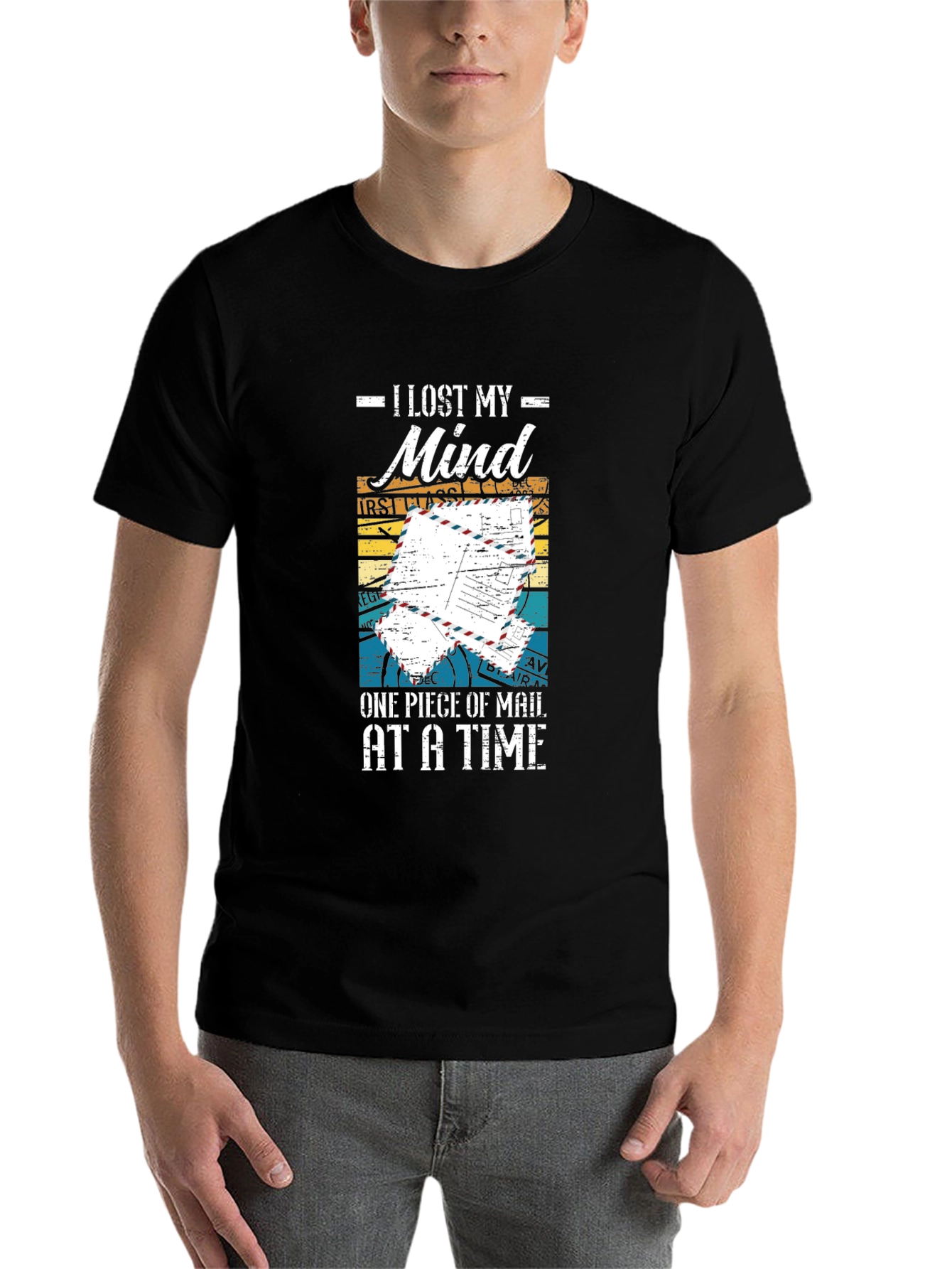 Black I Lost My Mind Mailman T-Shirt Funny Postal Worker Tee view 7