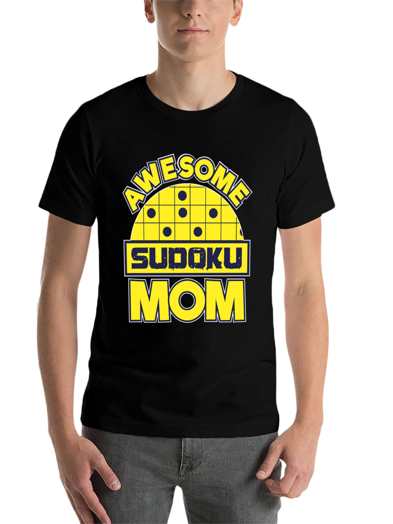 Awesome Sudoku Mom Graphic Tee Shirt - 7