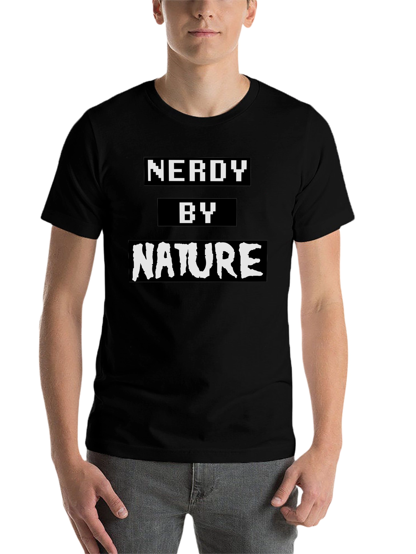 Black Nerdy By Nature Graphic Tee view 7