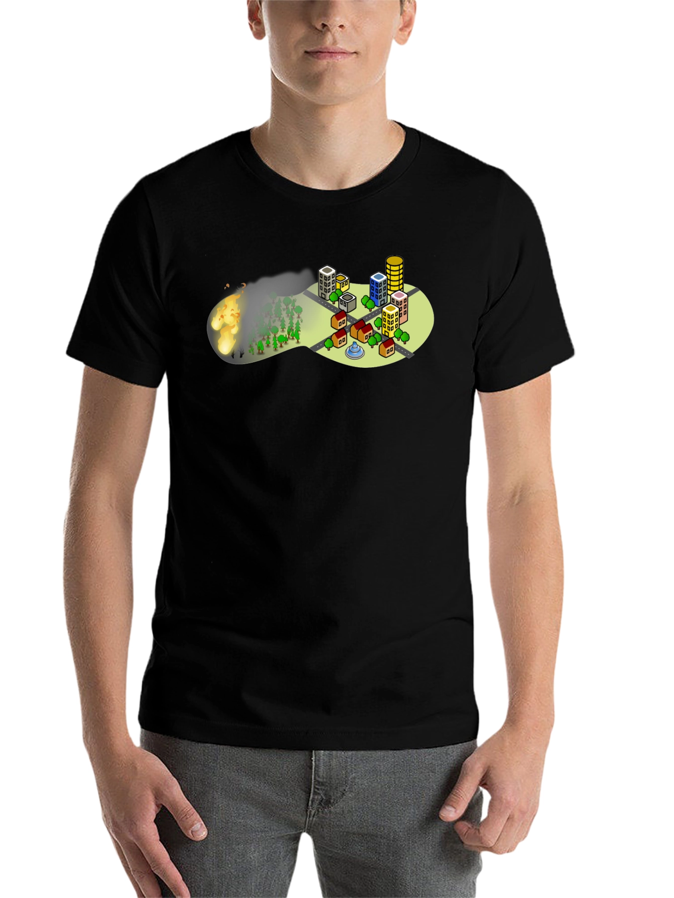 Black City Disaster T-Shirt - Graphic Tee view 7