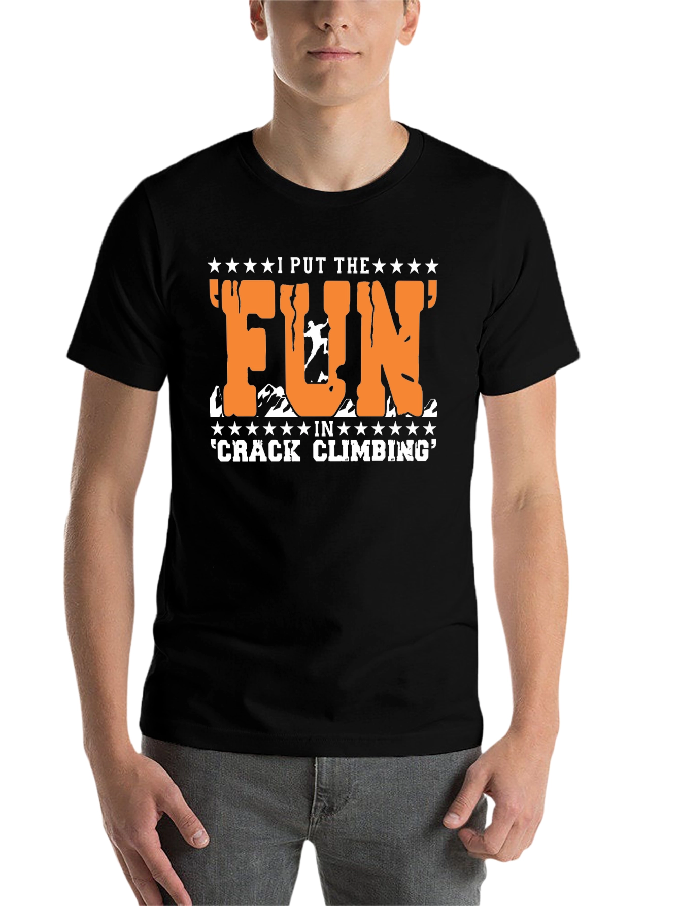 Crack Climbing Fun T-Shirt - Mountain Adventure Tee - 7