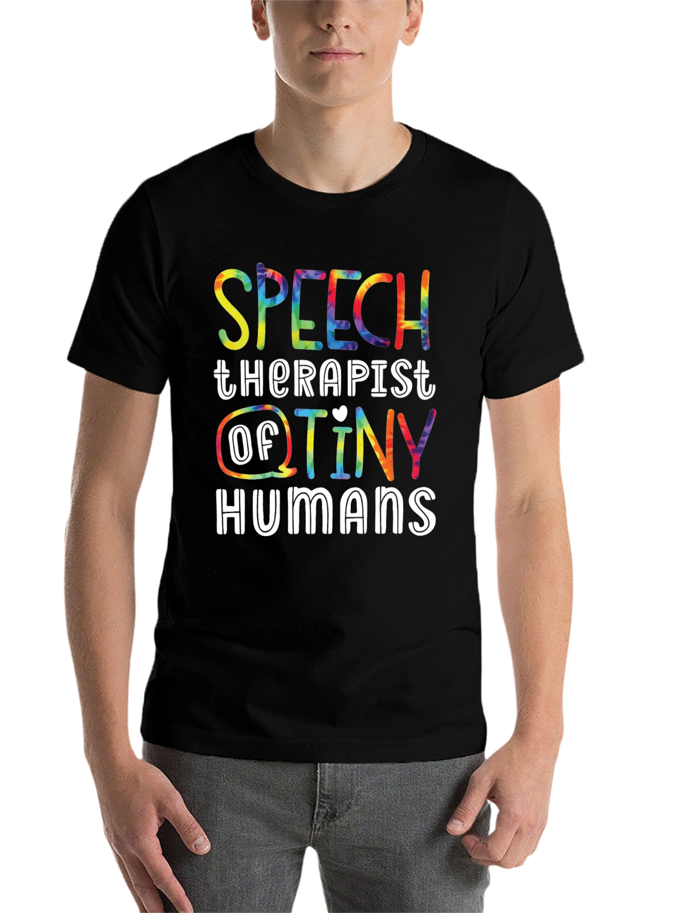 Black Speech Therapist Tiny Humans T-Shirt view 7