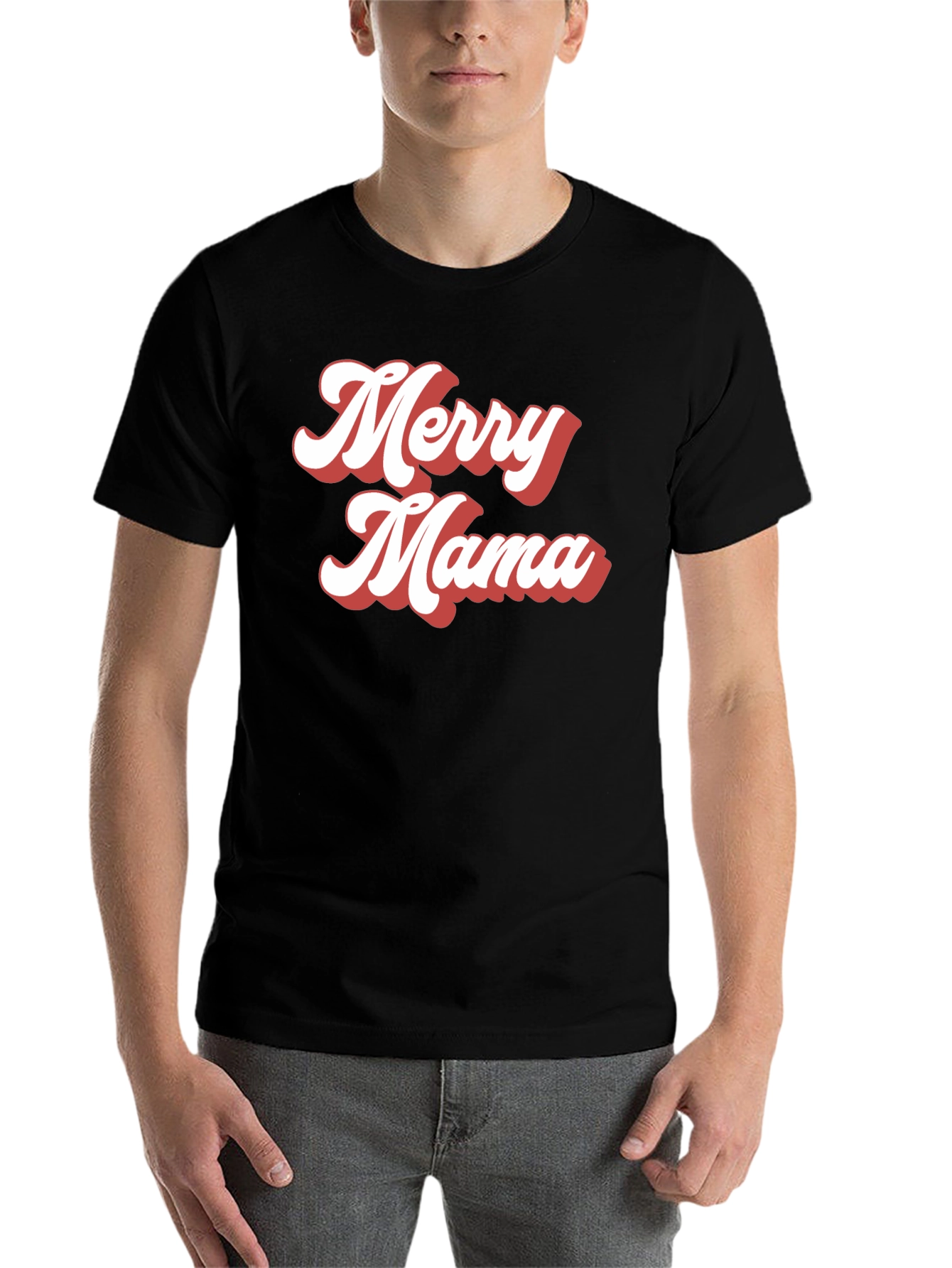 Merry Mama Retro Graphic Tee - 7