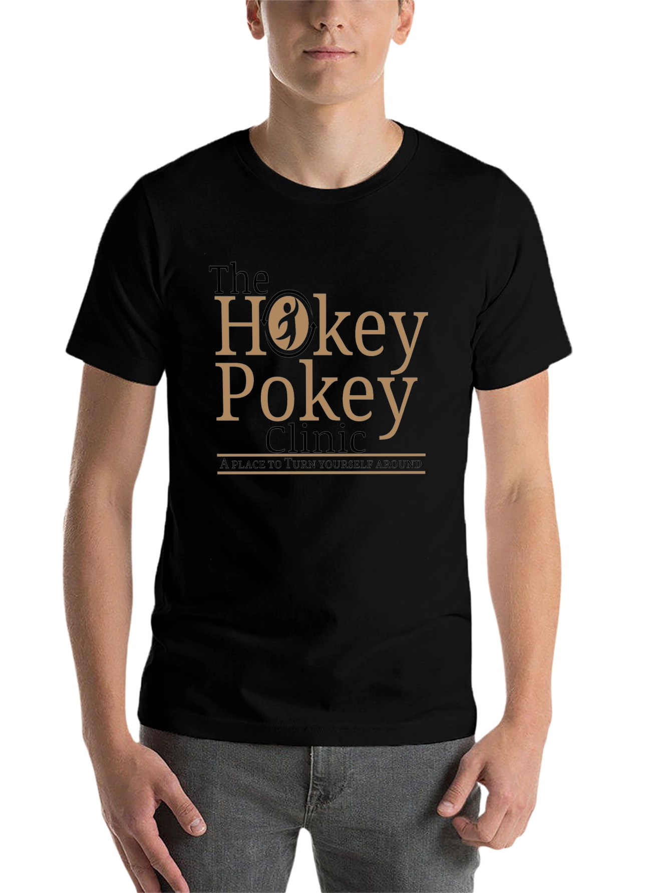 Black The Hokey Pokey Clinic T-Shirt - 'Turn Yourself Around' view 7