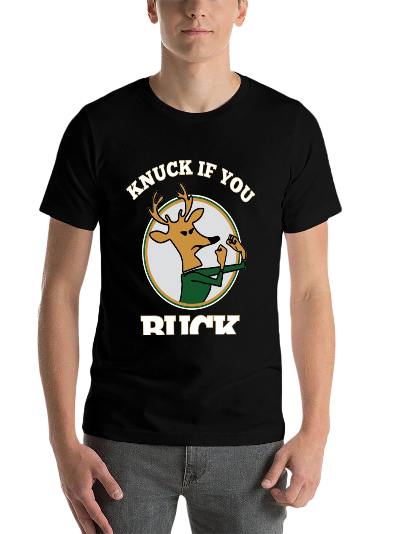 Black Knuck If You Buck Graphic Tee - Black Cotton view 7