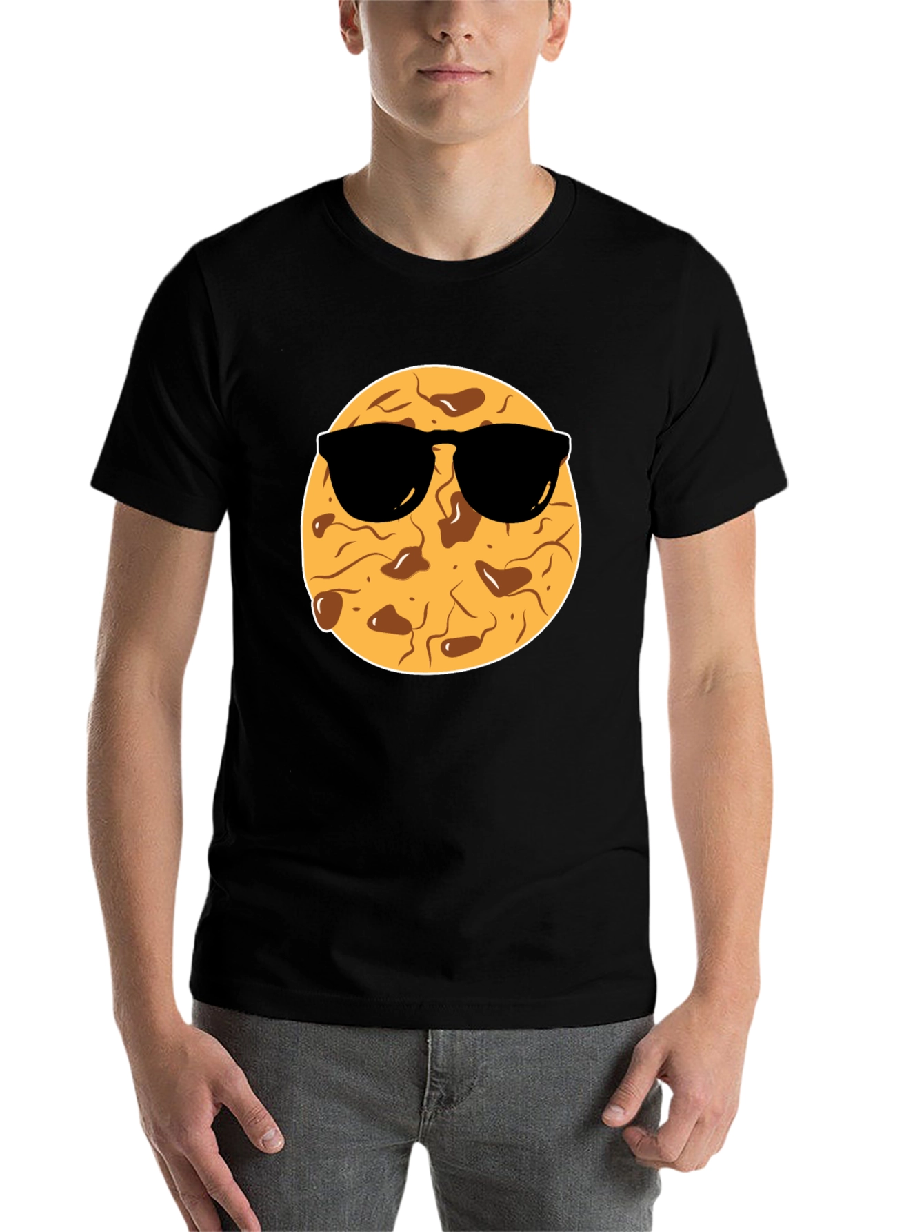Black Cool Cookie Graphic Tee - Black T-Shirt view 7