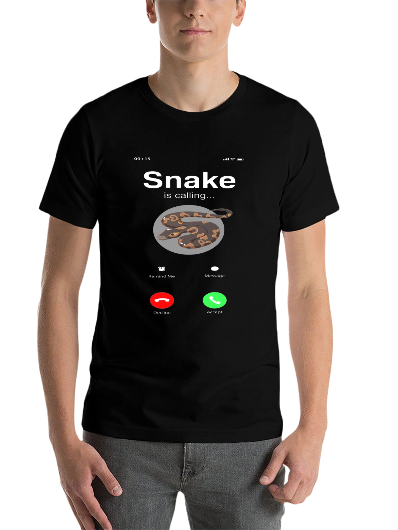 Black Snake is Calling Graphic Tee view 7