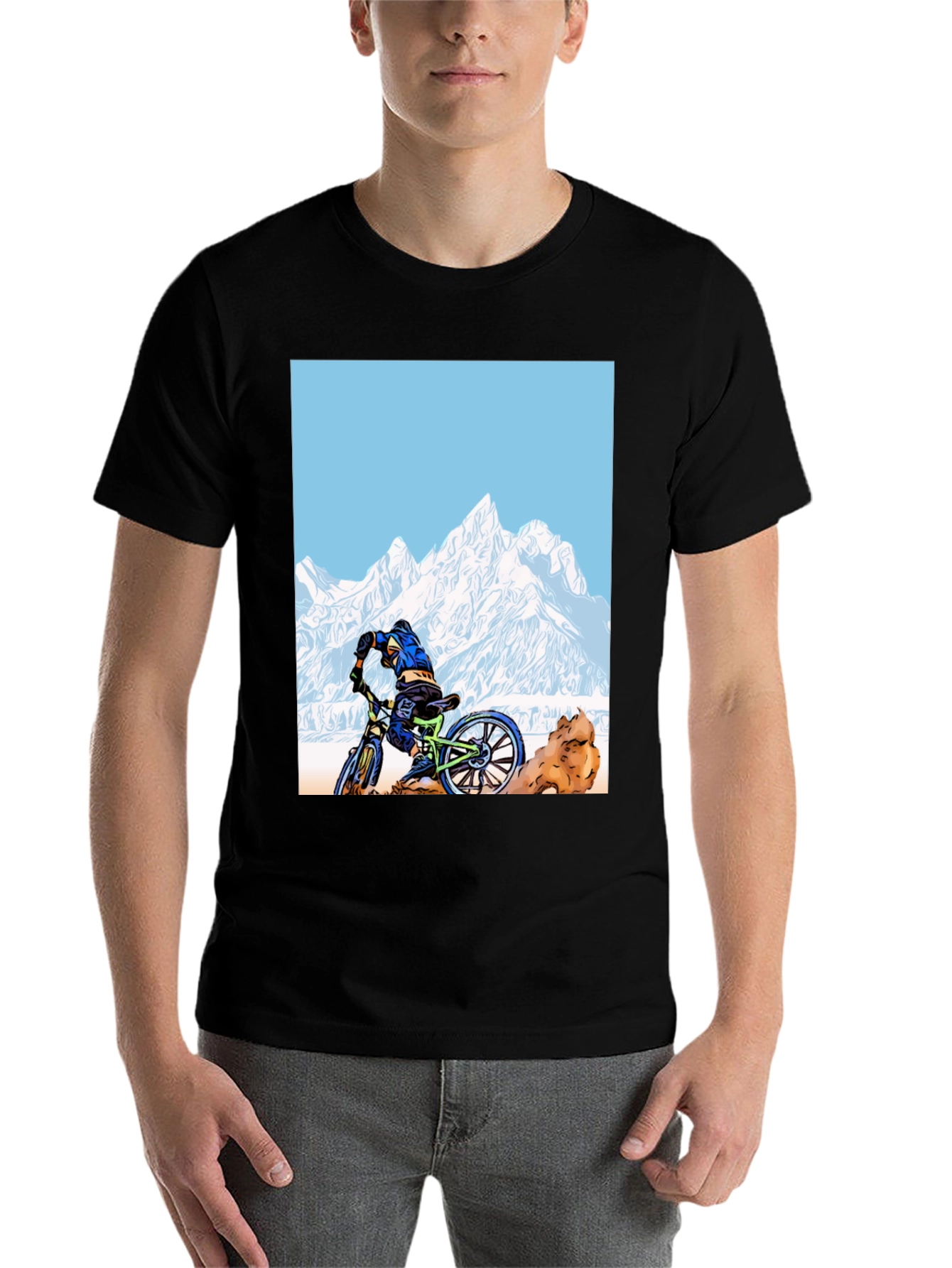 Black Mountain Biker Graphic Tee view 7