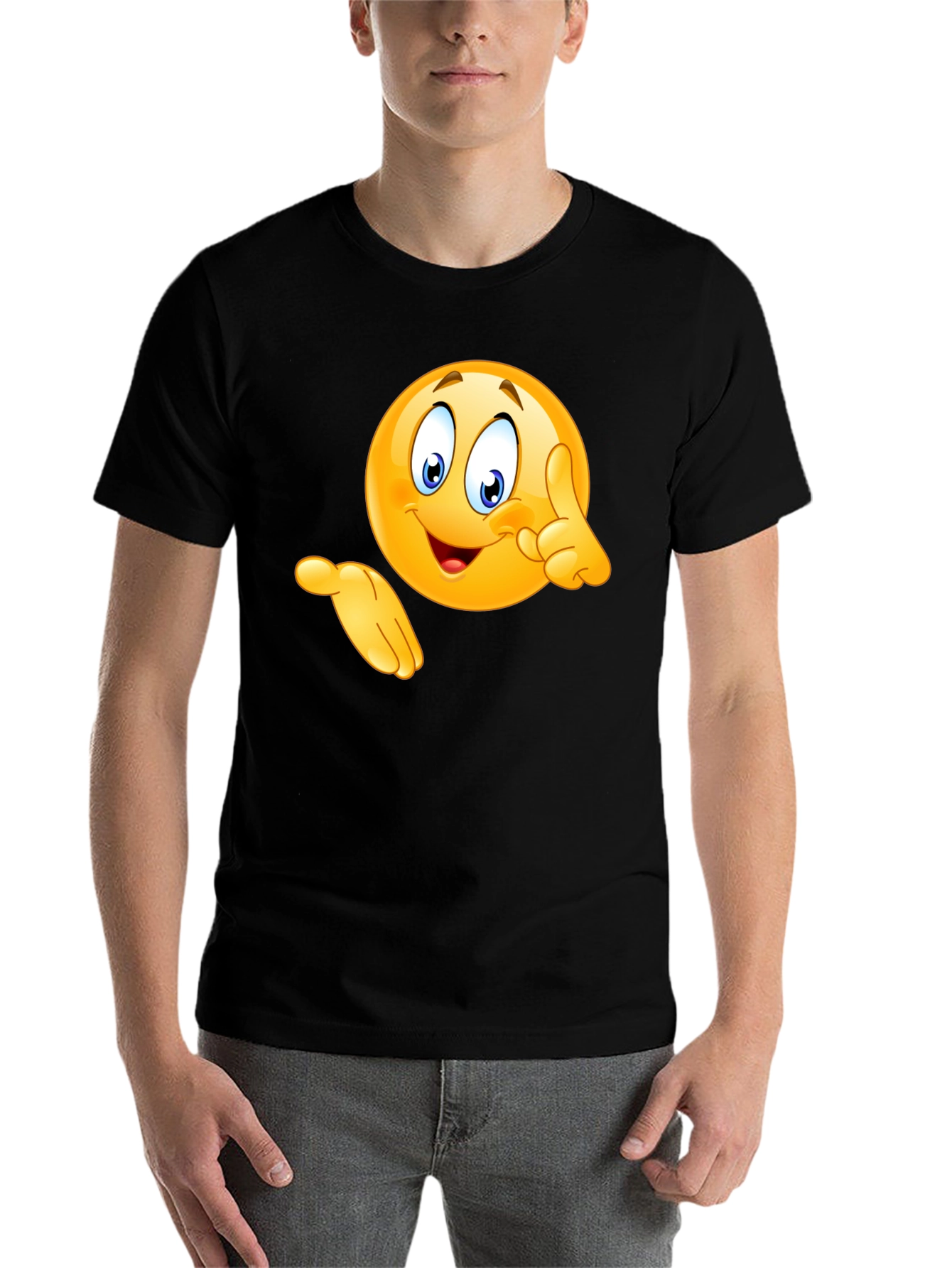 Black Emoji Graphic Black T-Shirt - Fun & Casual view 7