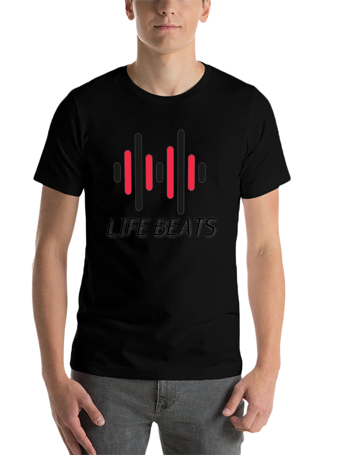 Black Life Beats Graphic Tee view 7