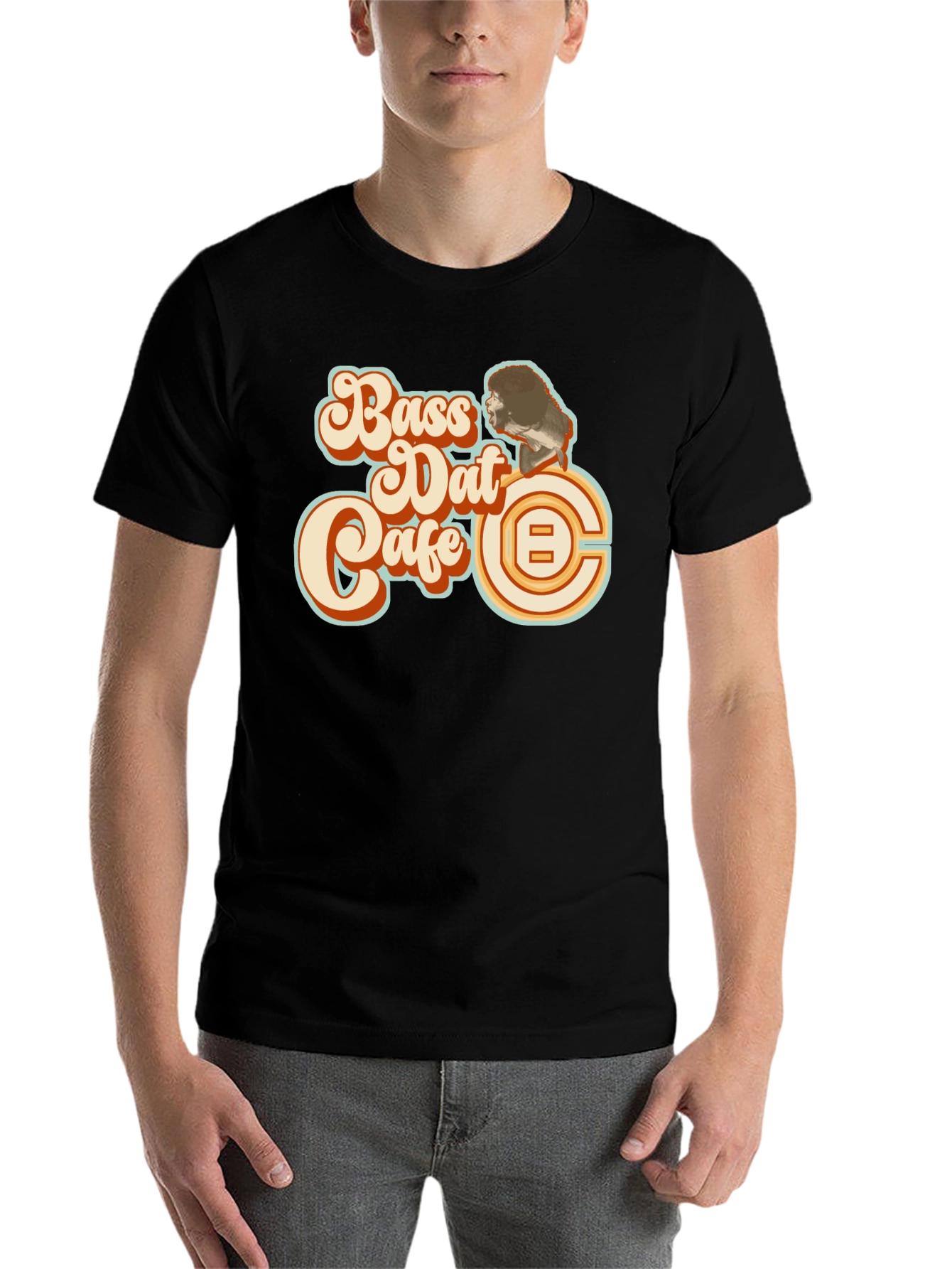 Black Bass Dat Cafe Black T-Shirt view 7