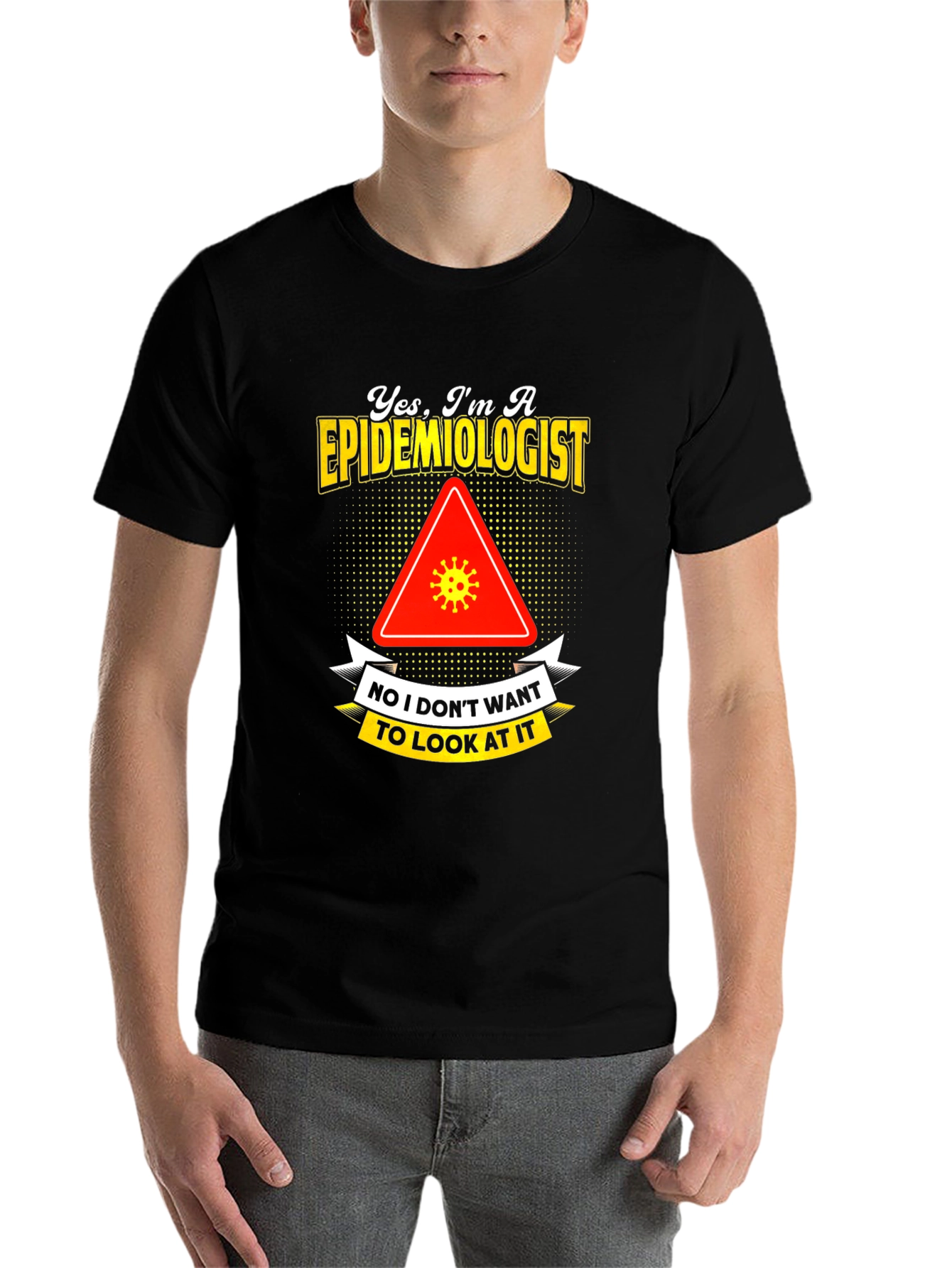 Black Epidemiologist Novelty Graphic T-Shirt view 7