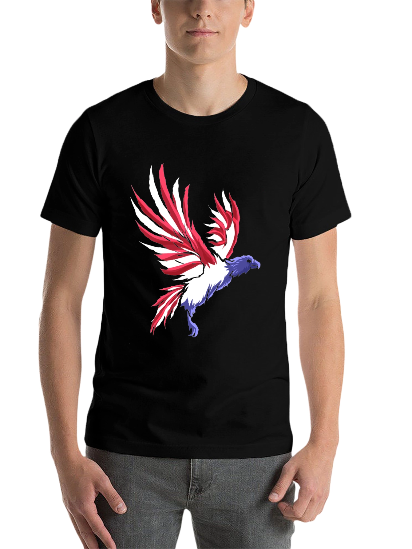 Black American Eagle Graphic Tee view 7