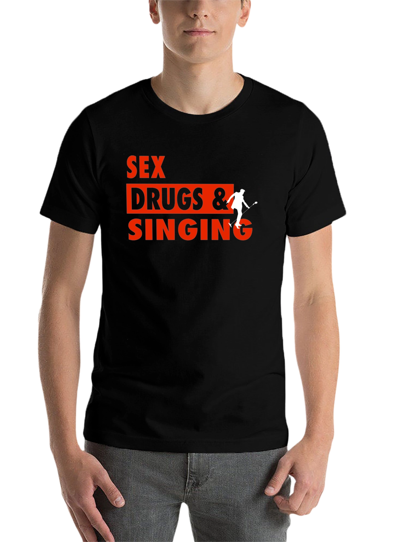Black Sex Drugs & Singing Graphic Tee view 7