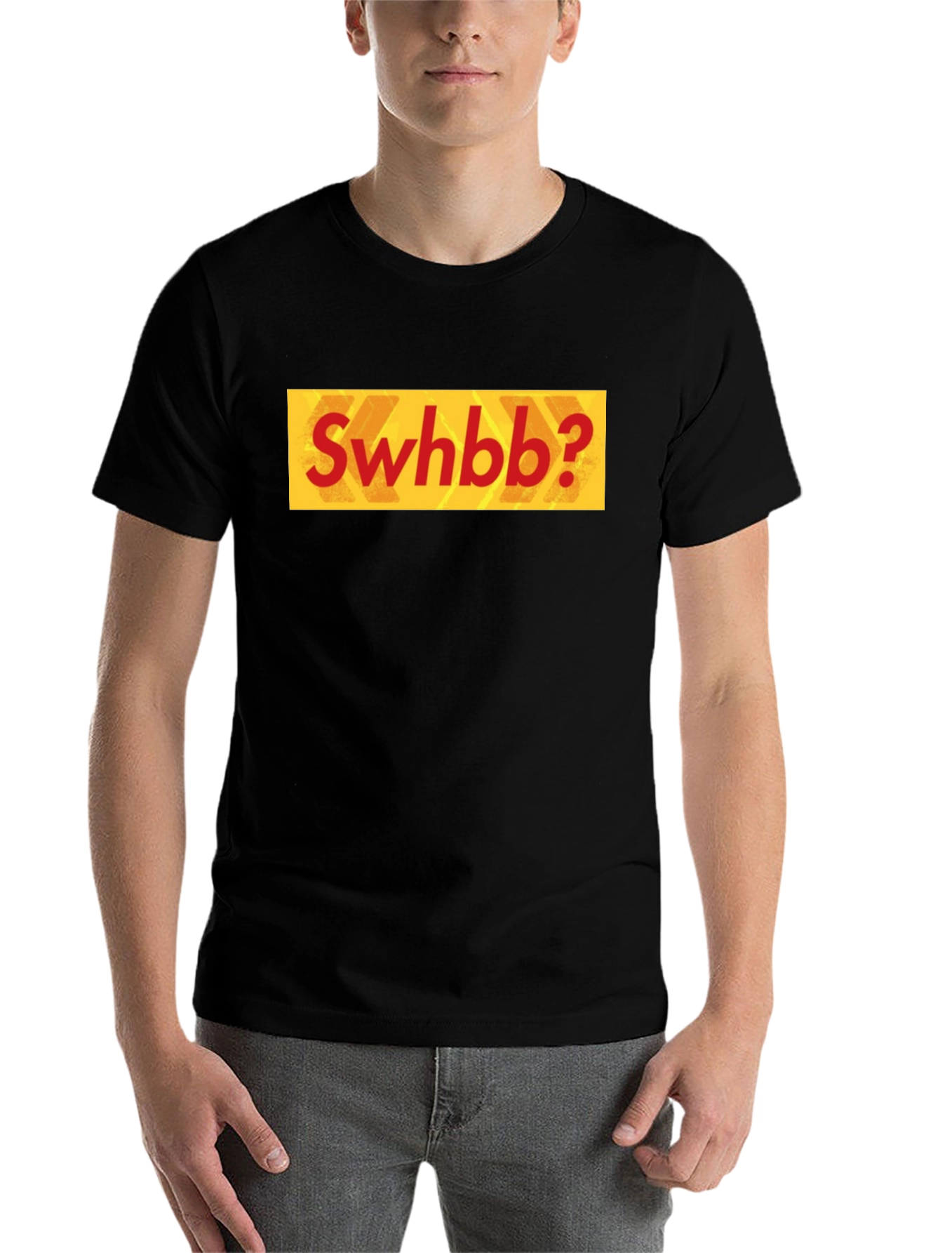 Black Swhbb? Graphic Tee - Funny T-Shirt view 7