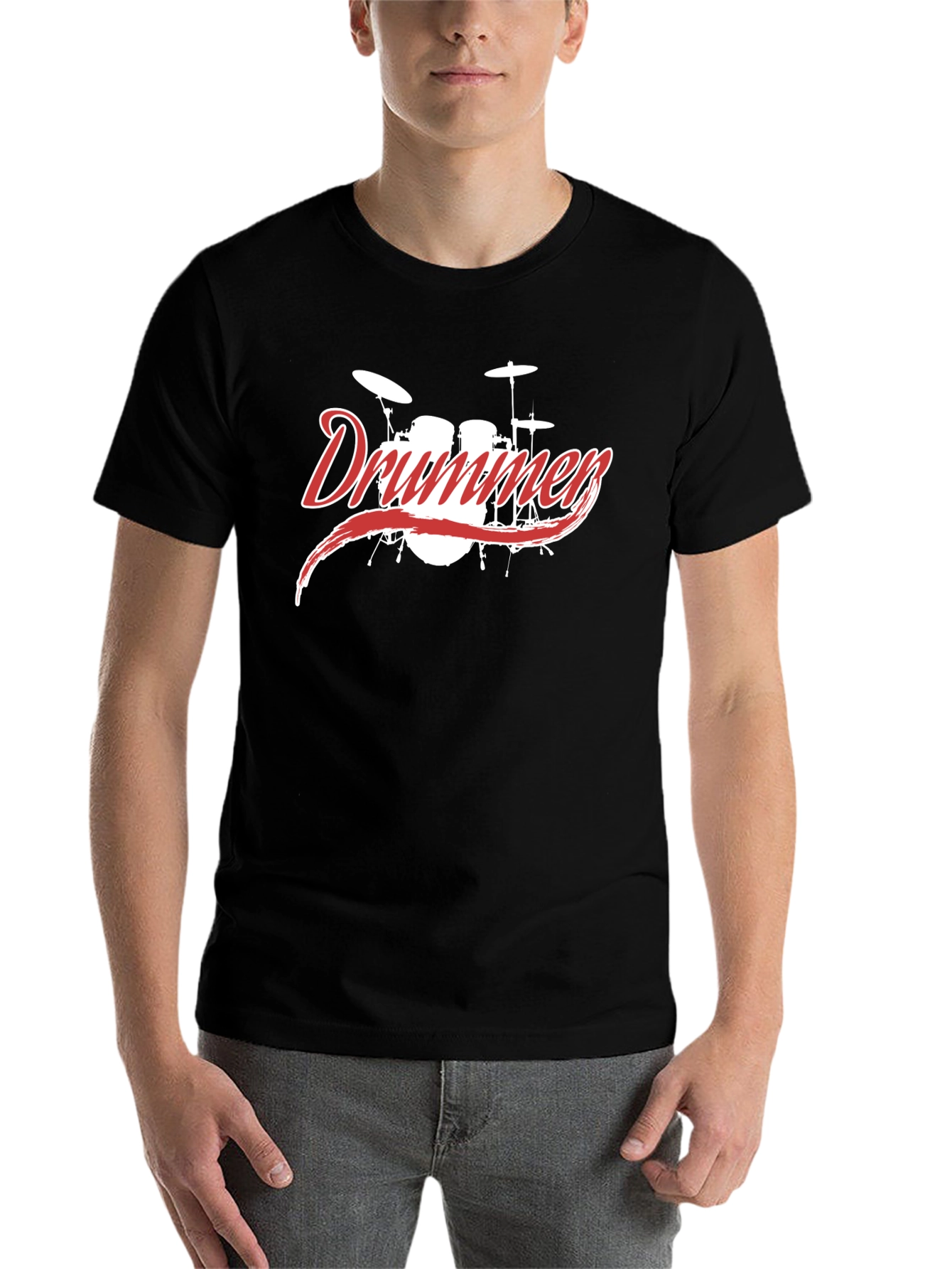 Black Drummer Graphic Tee - Black view 7