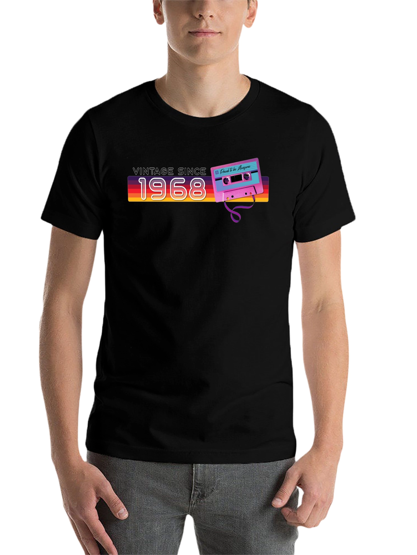 Vintage Since 1968 Cassette Tape Graphic Tee - 7