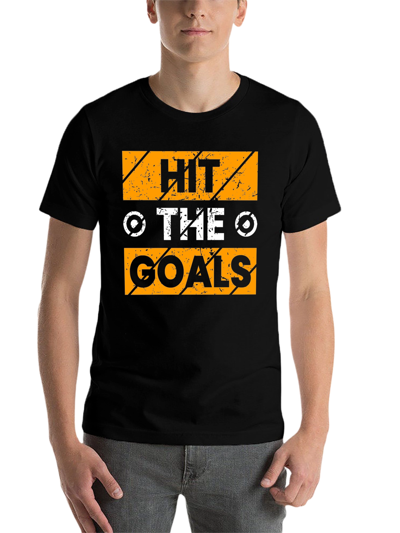Black Hit The Goals Graphic T-Shirt view 7