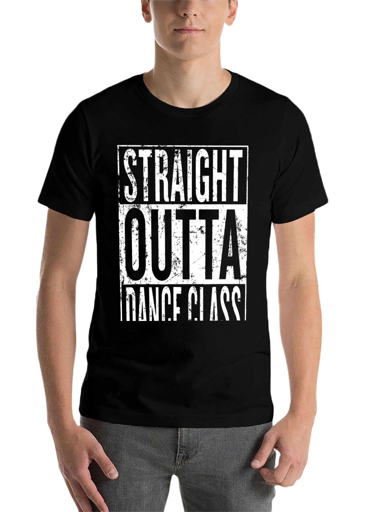 Black Straight Outta Dance Class Graphic Tee view 7