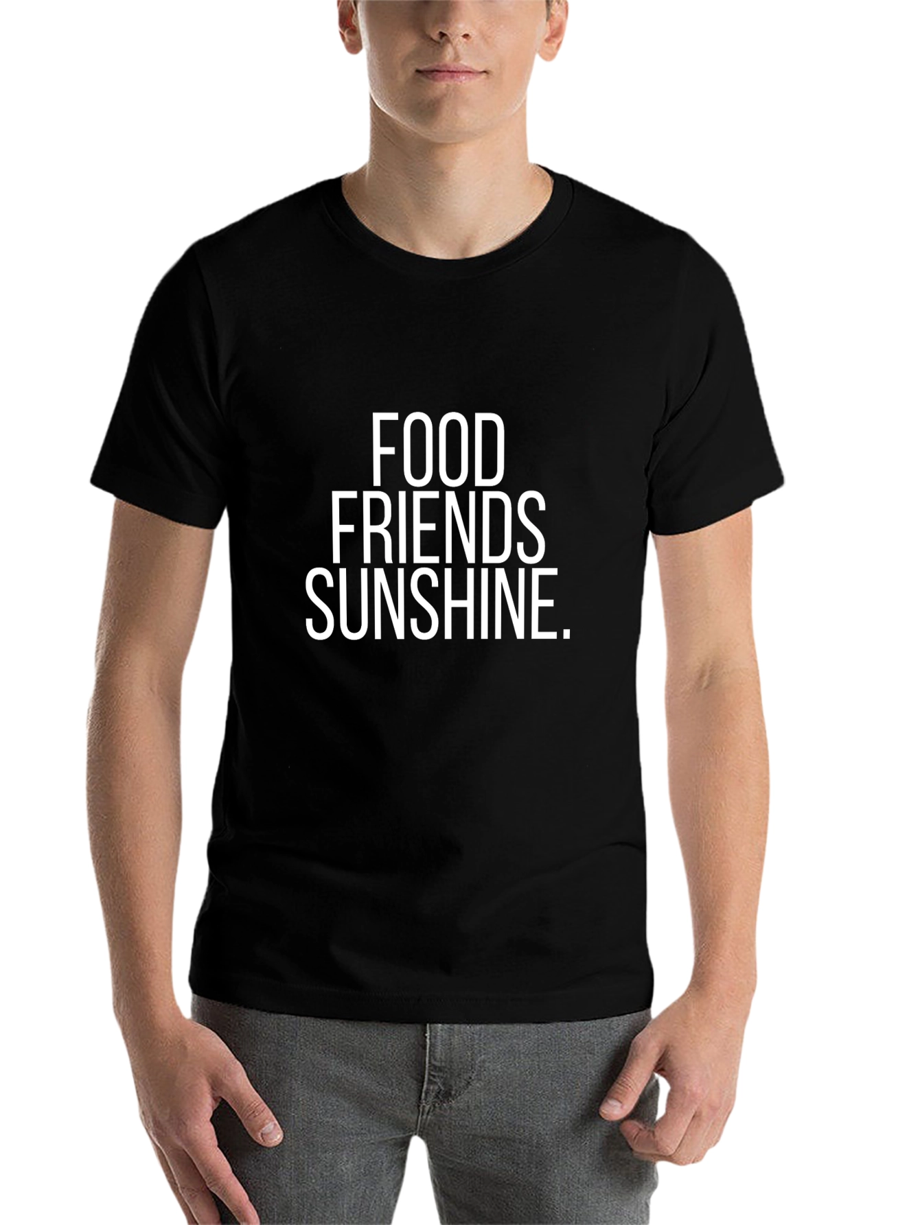 Black Food Friends Sunshine T-Shirt view 7