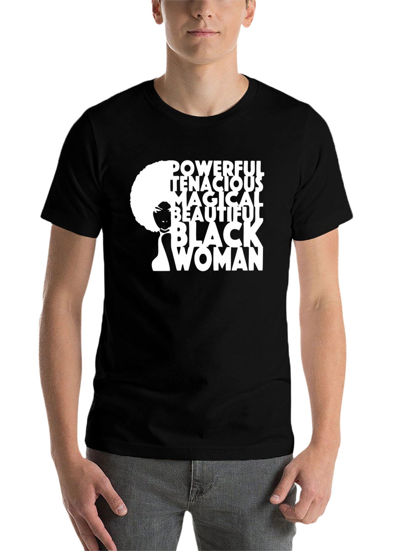 Powerful Black Woman Graphic Tee - 7