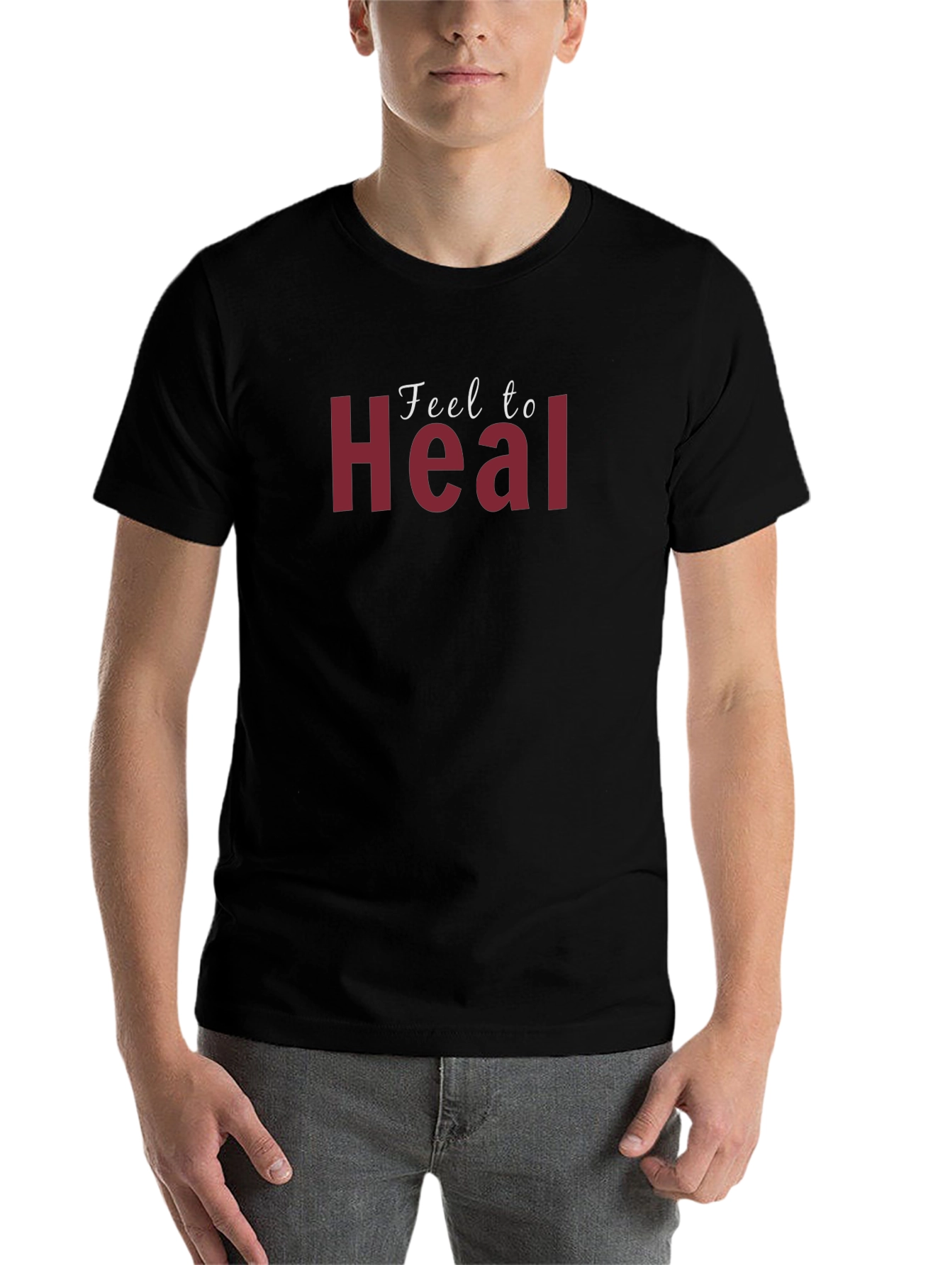 Black Feel to Heal Graphic T-Shirt view 7