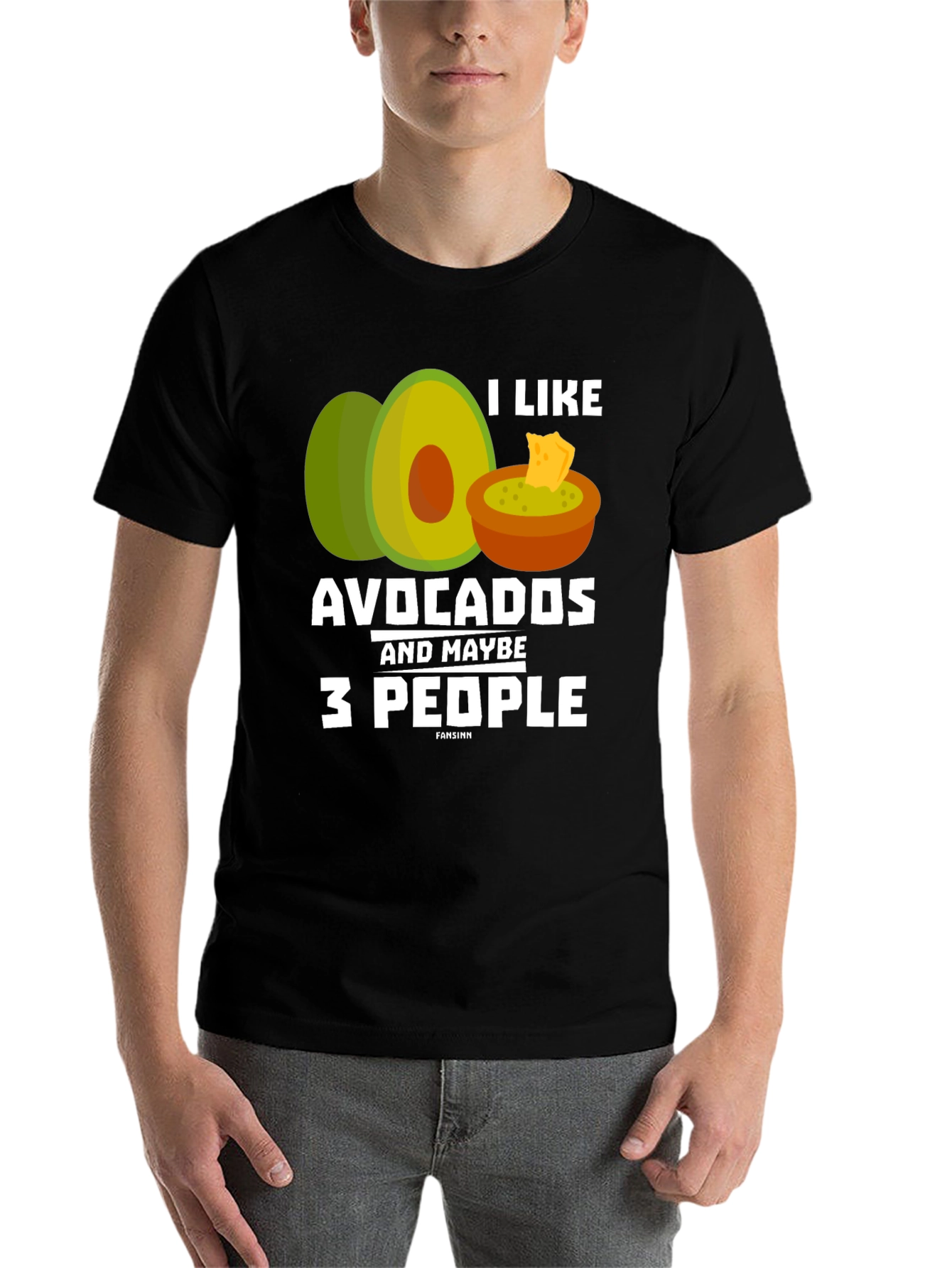 Black Avocados and Maybe 3 People T-Shirt Funny Graphic Tee view 7