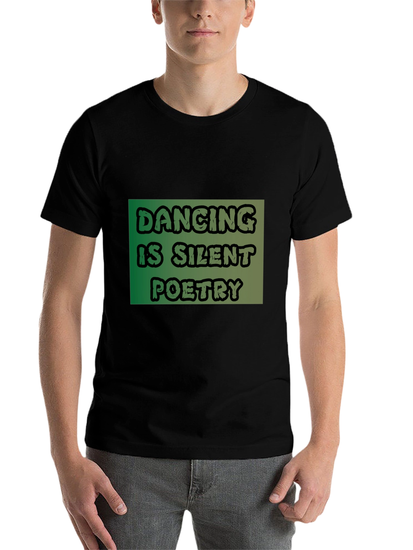 Black Dancing Is Silent Poetry Graphic Tee view 7