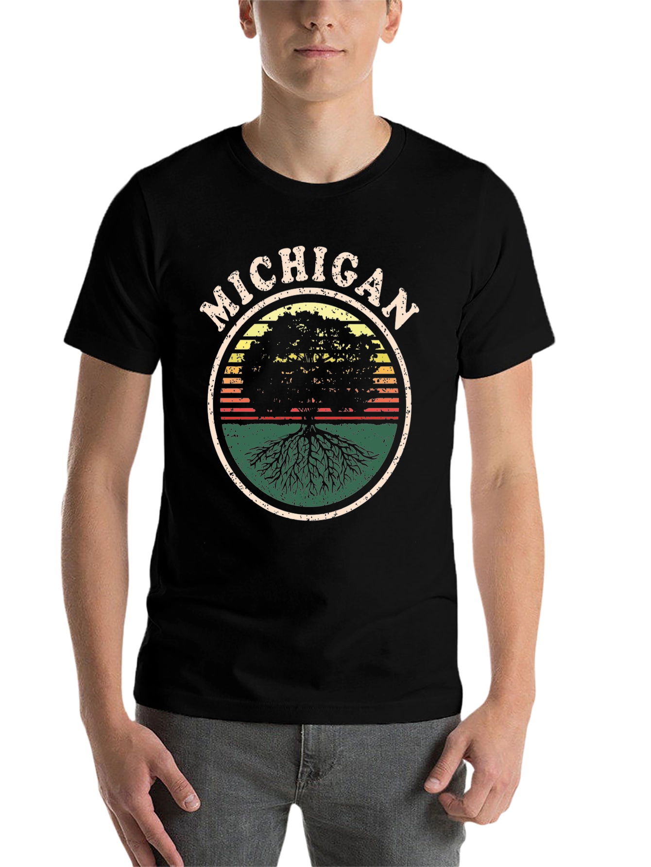 Michigan Tree Graphic T-Shirt - Nature Lover Tee - 7