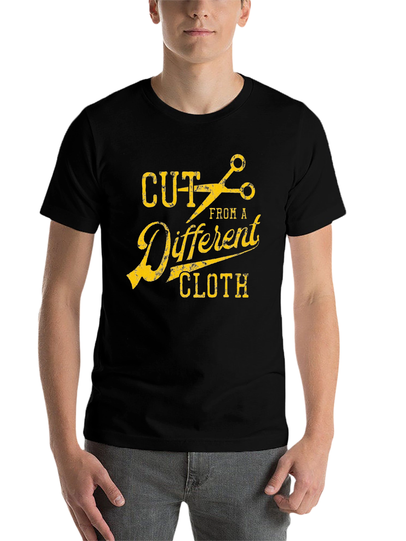 Black Cut From a Different Cloth Graphic Tee view 7