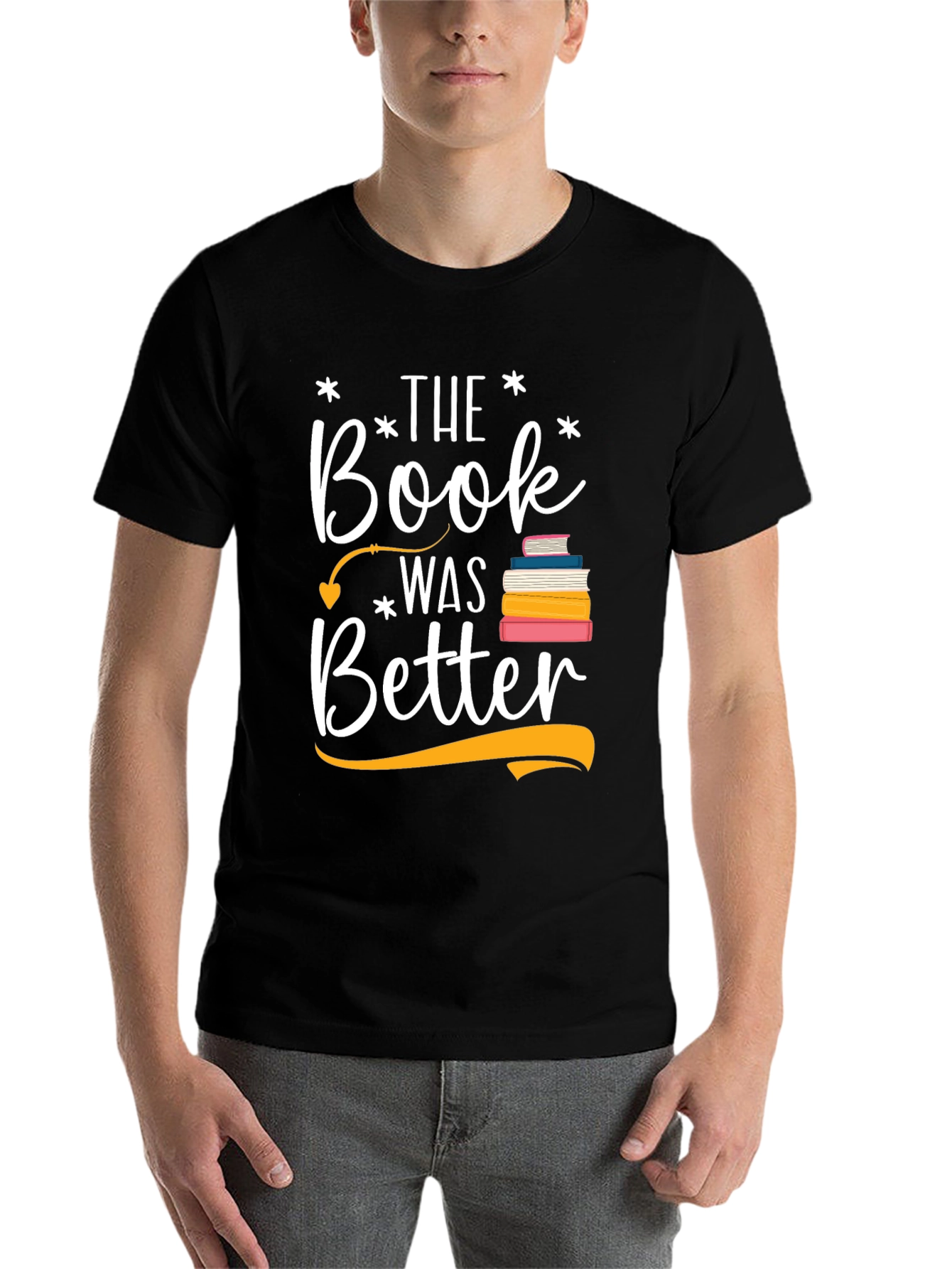 Black Book Lover T-Shirt - The Book Was Better Tee view 7
