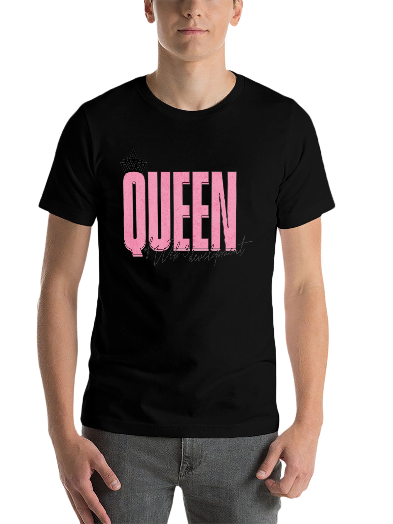 Black Queen of Web Development T-Shirt view 7
