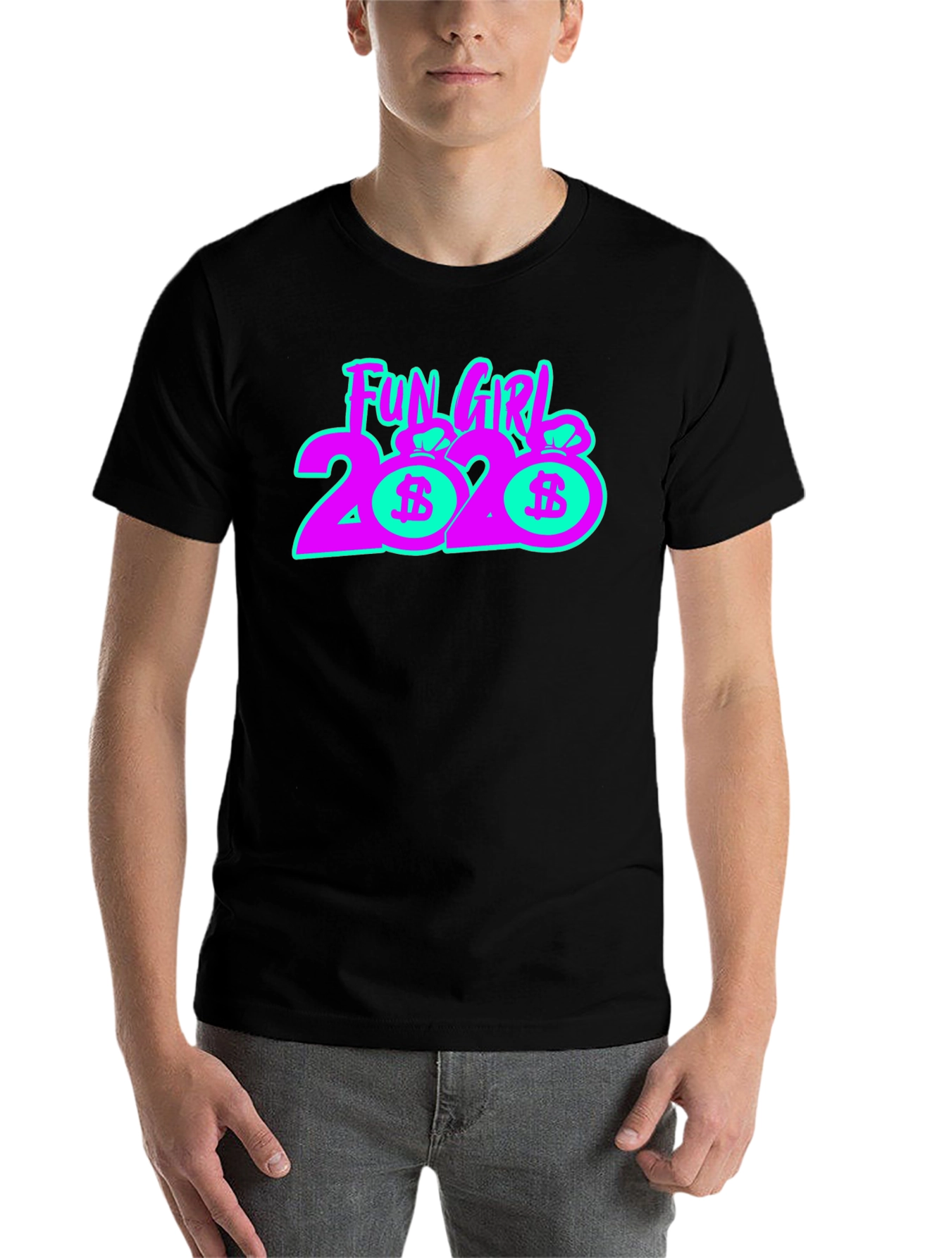 Black Fun Girl 2020 Graphic Tee view 7