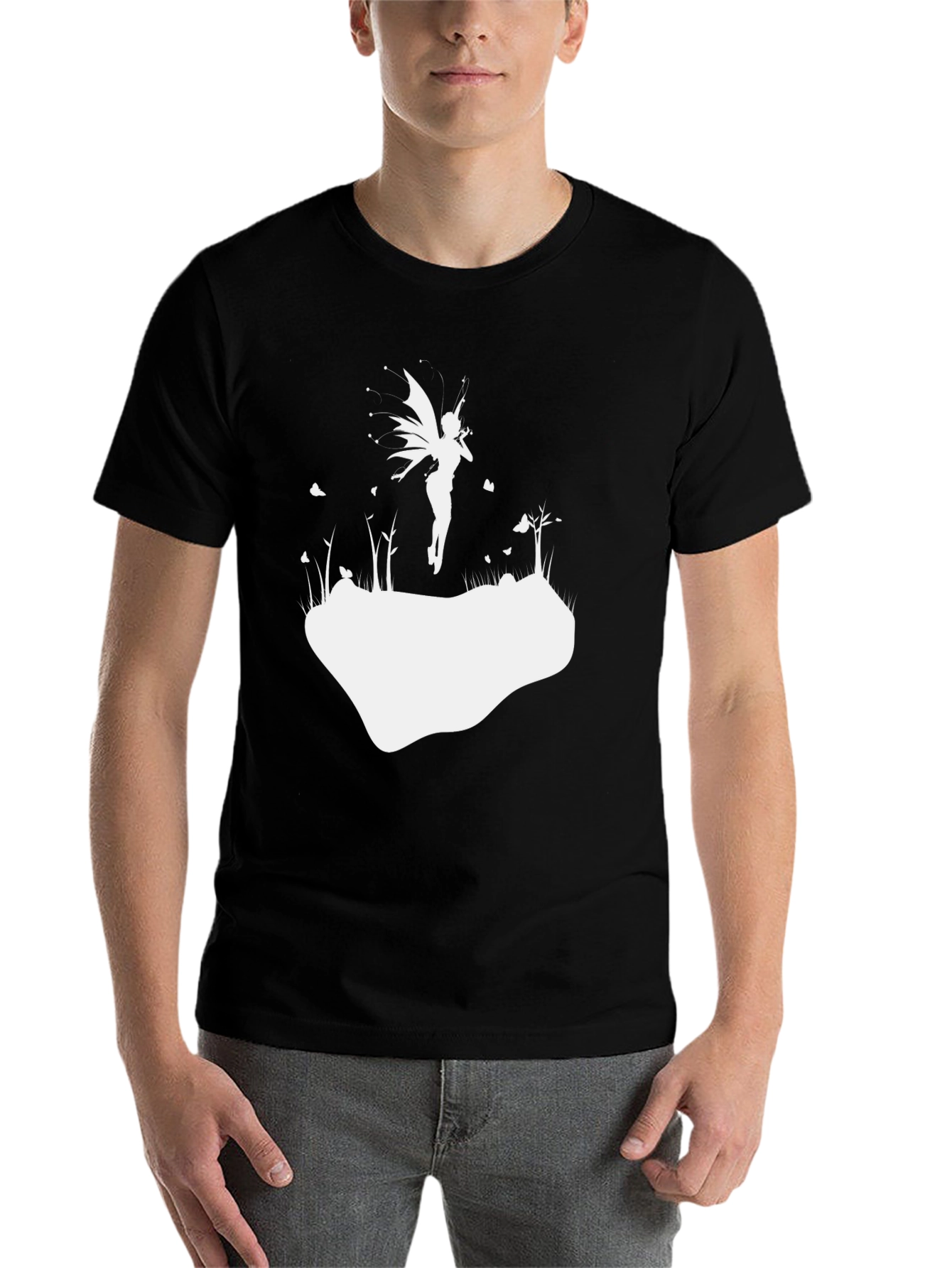 Black Enchanted Fairy T-Shirt - Black Cotton Tee view 7