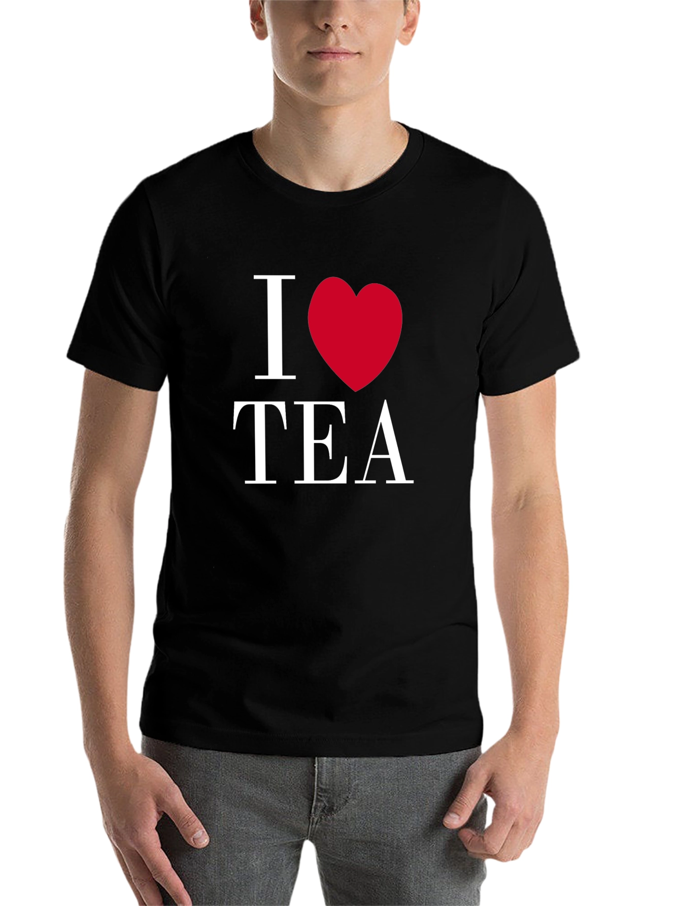 Black I Heart Tea Black Graphic Tee view 7