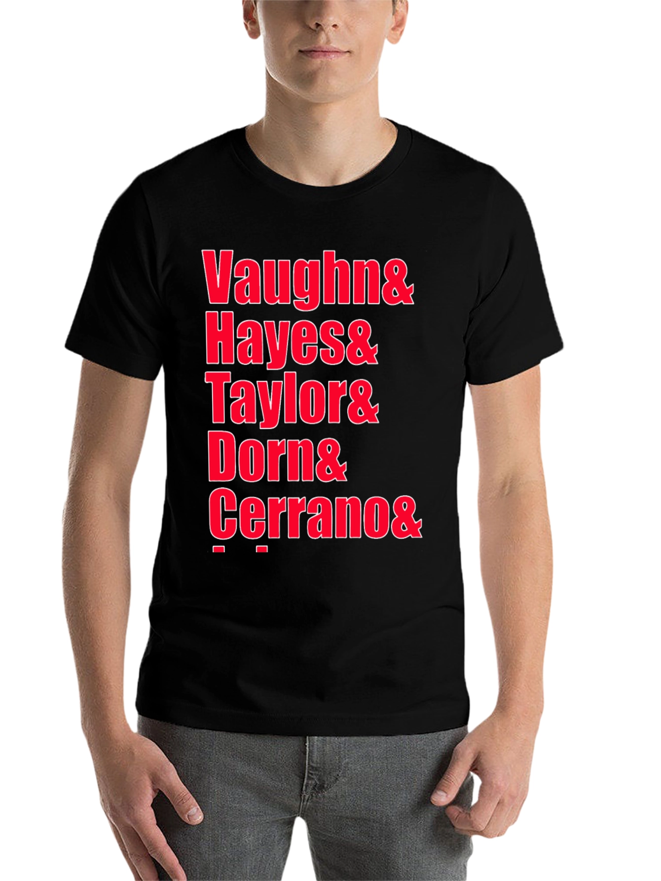 Black Vaughn Hayes Taylor Dorn Cerrano Graphic Tee view 7