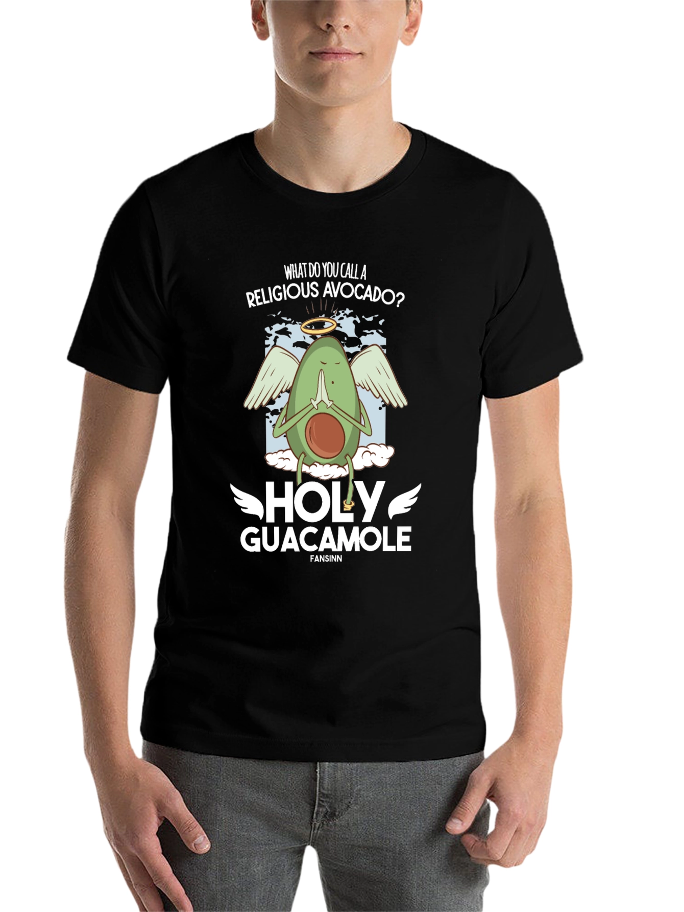 Black Holy Guacamole T-Shirt view 7