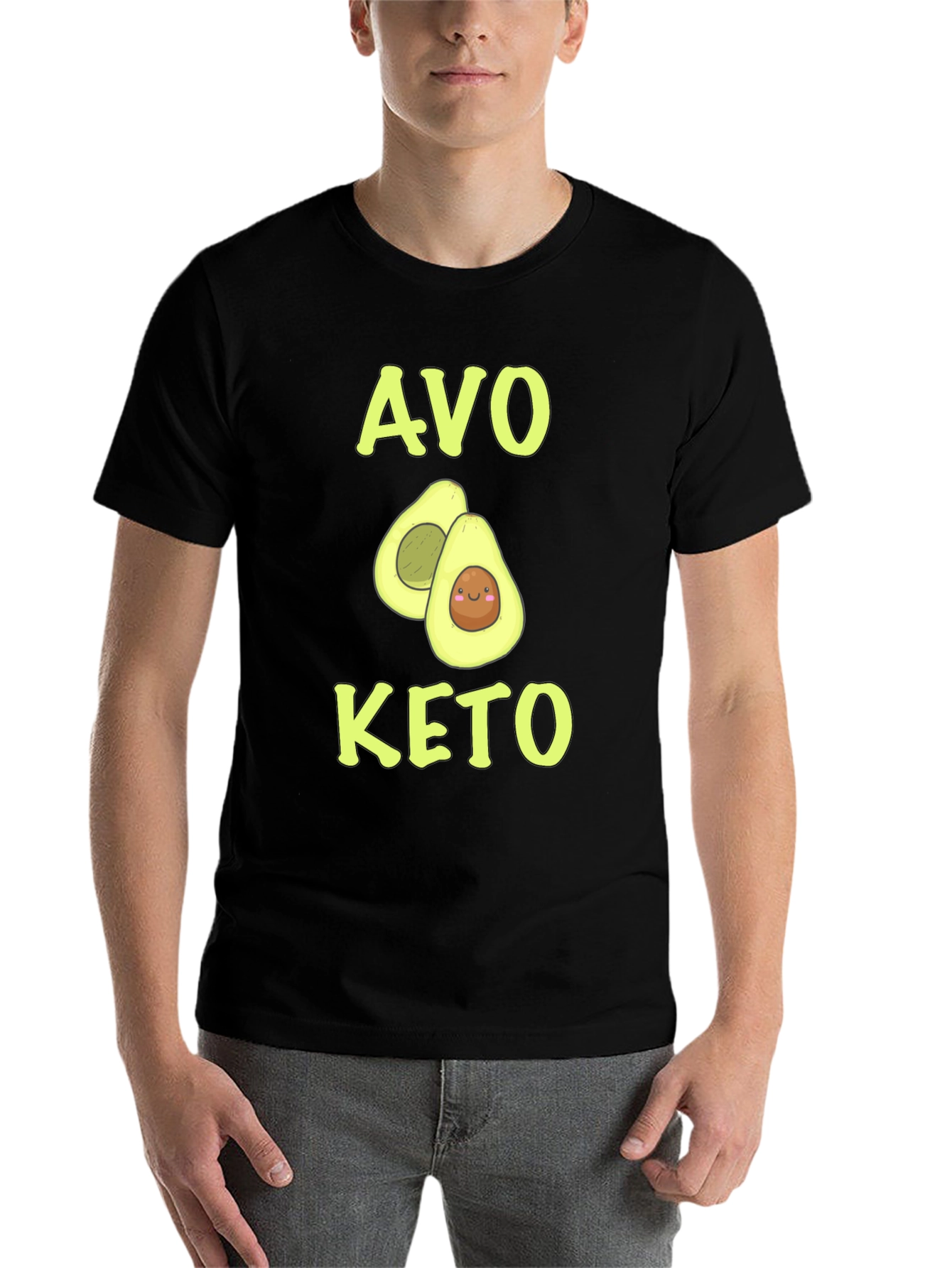 Black Avo Keto Graphic T-Shirt view 7