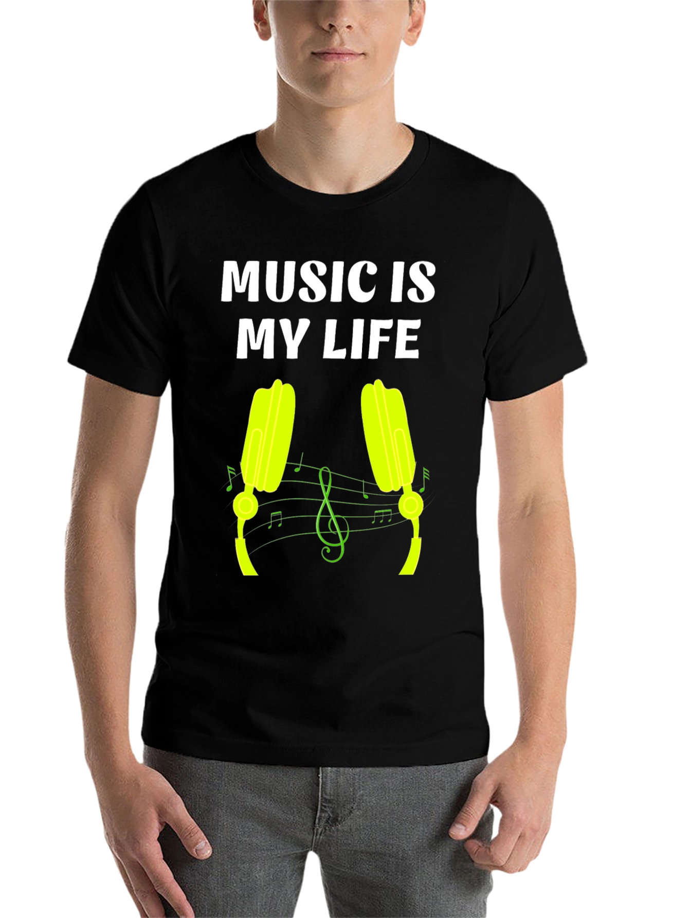Black Music is My Life Graphic Tee view 7