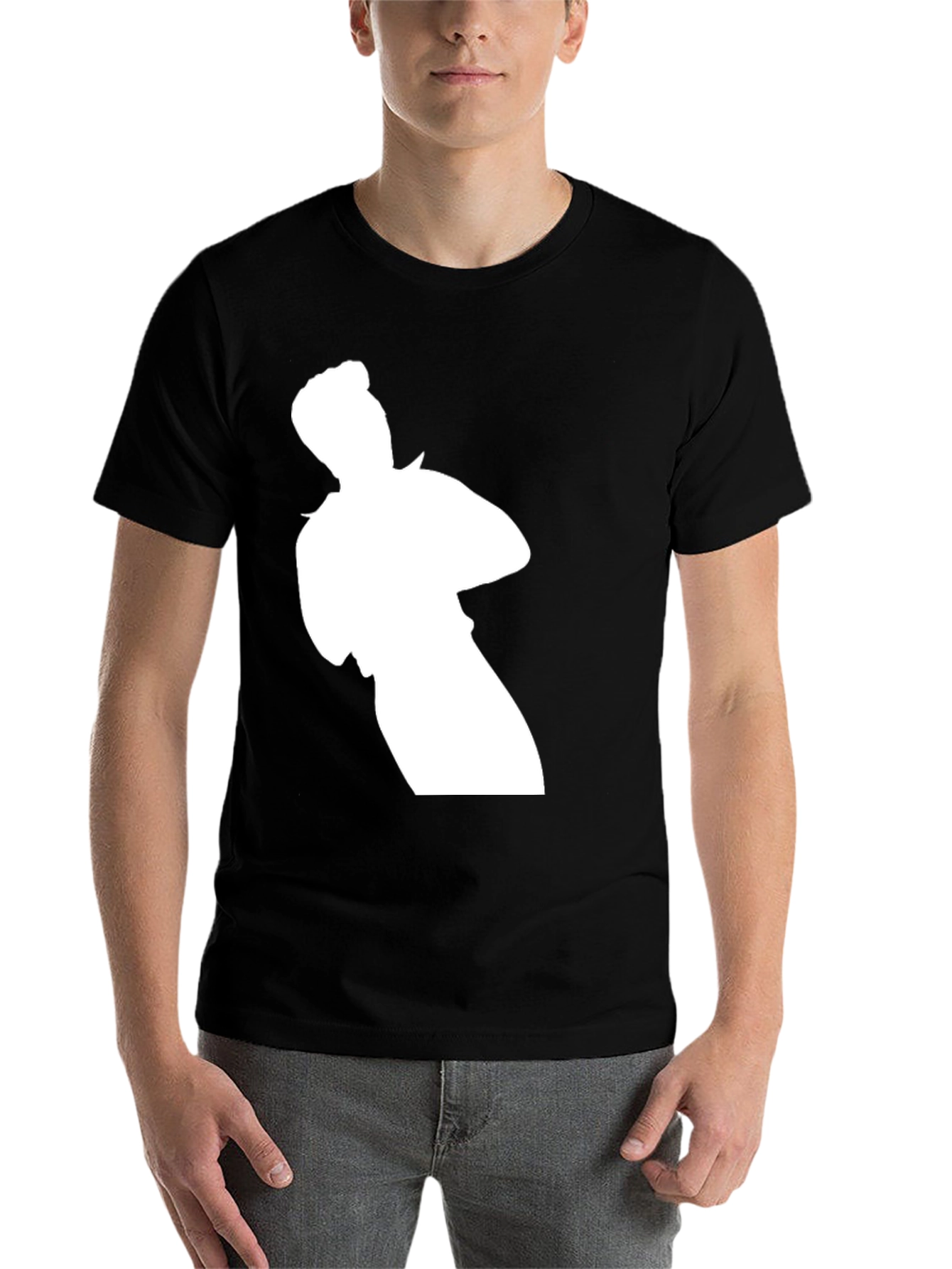 Black Silhouette Graphic T-Shirt view 7