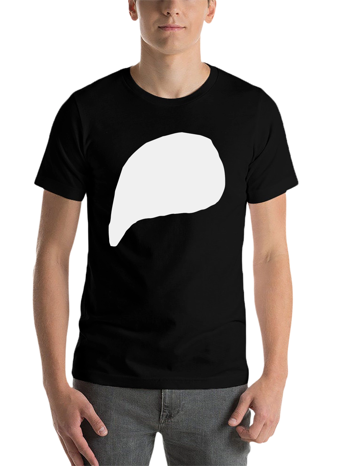 Black Minimalist Graphic Tee - Modern Streetwear view 7