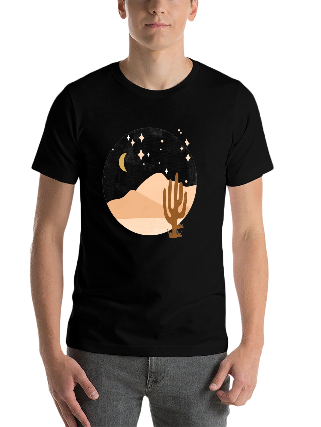 Black Desert Night Graphic Tee view 7