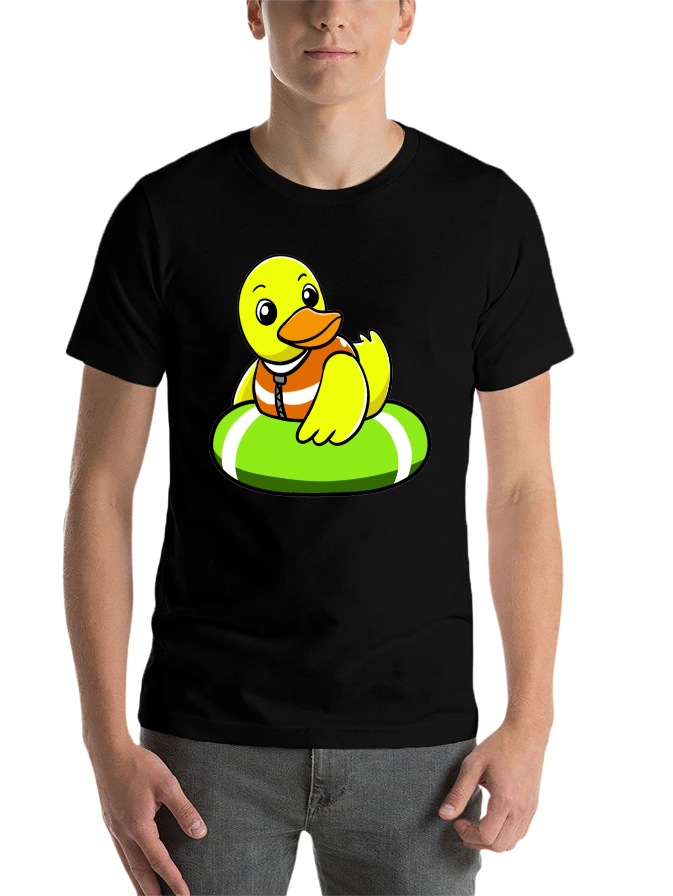 Black Duck on Inner Tube Graphic Tee view 7