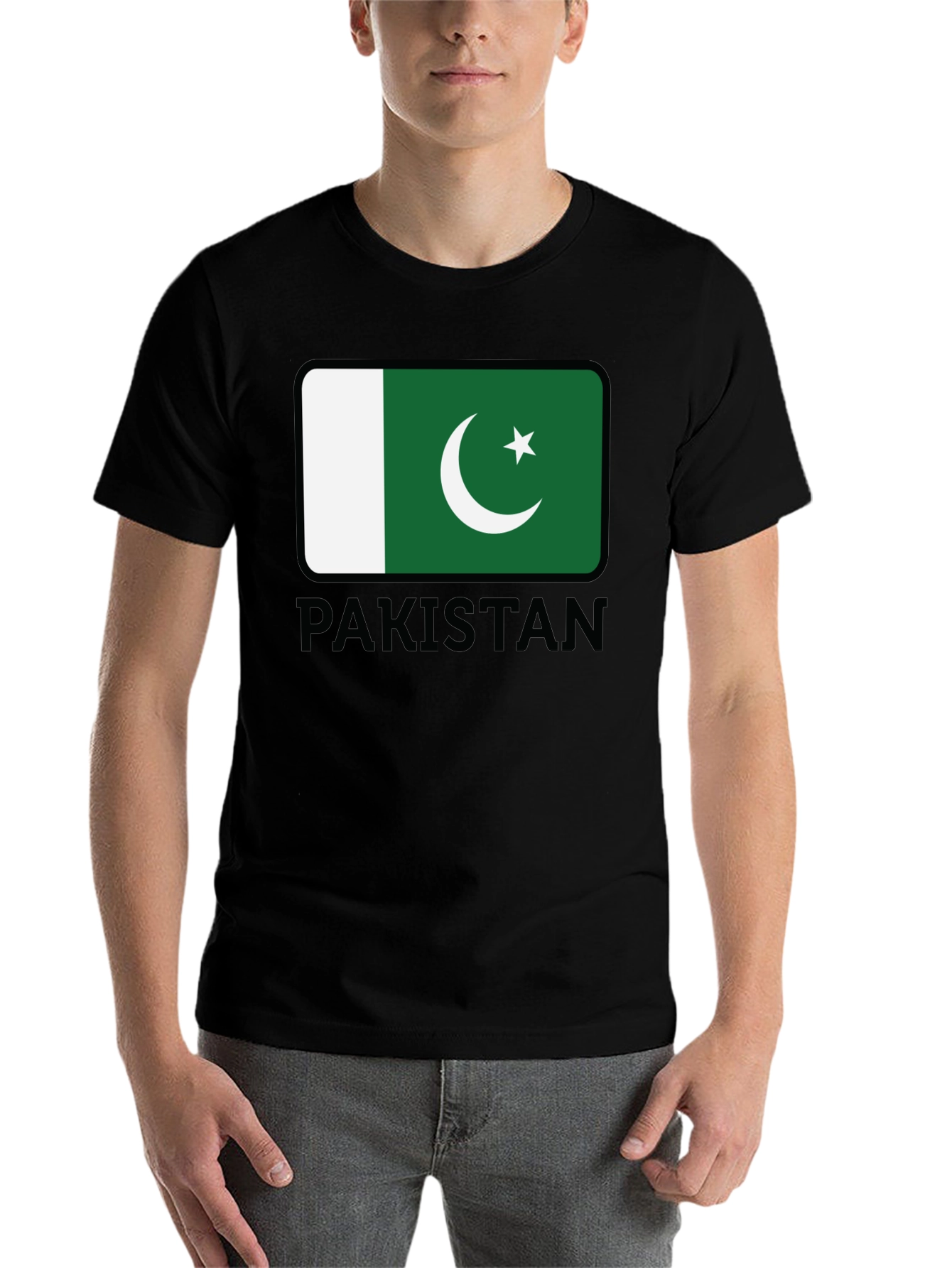 Black Pakistan Flag T-Shirt - Show Your Pride! view 7