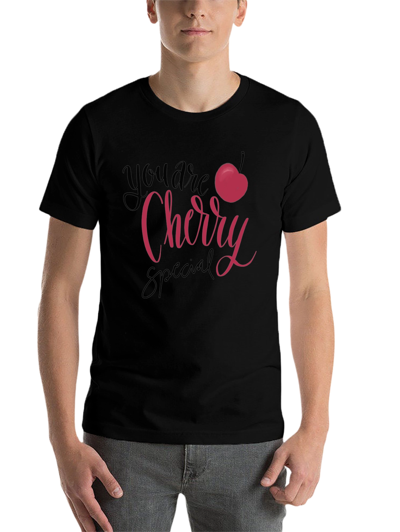 Black You are Cherry Special Black T-Shirt view 7