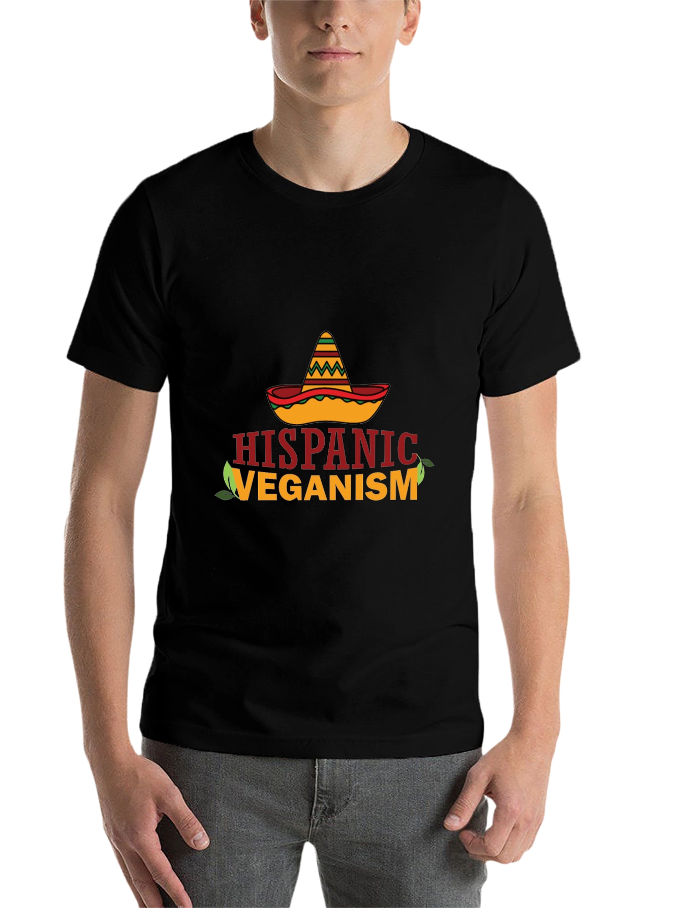 Black Hispanic Veganism T-Shirt view 7